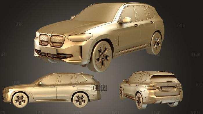 BMW IX3 2021 stl model for CNC